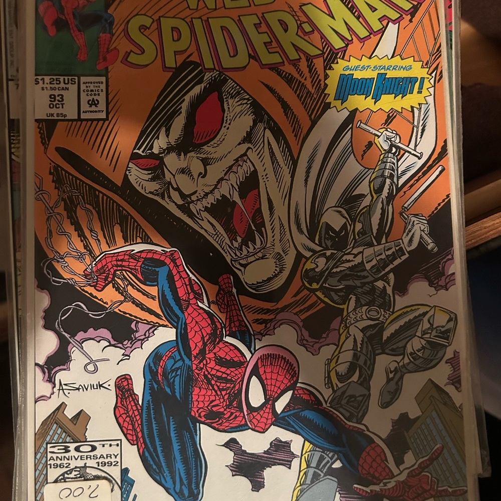 Marvel Spider-Man Comic with Red and Blue Cover
